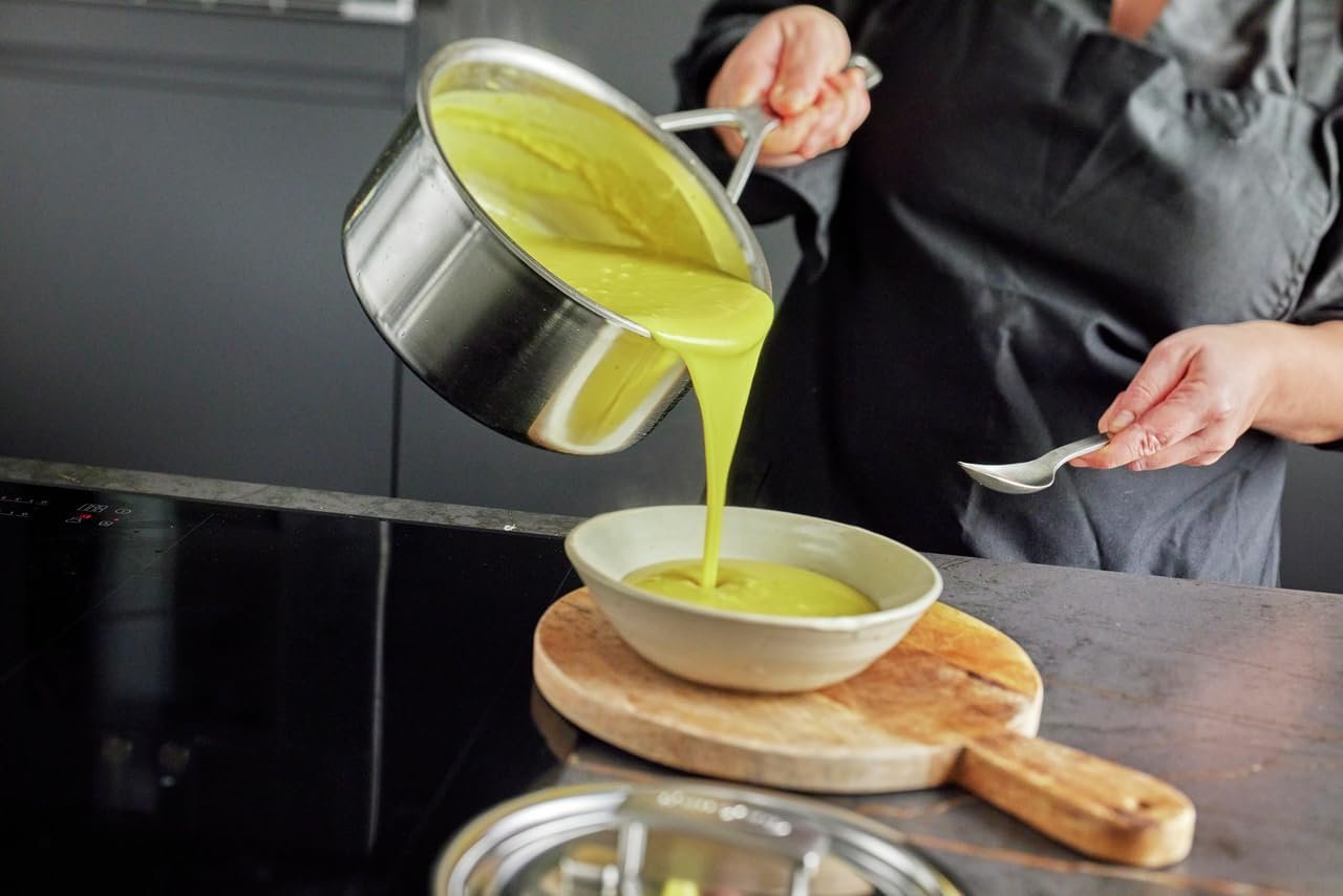 Demeyere Cazo industrial de acero inoxidable de 5 capas de 2 cuartos .2