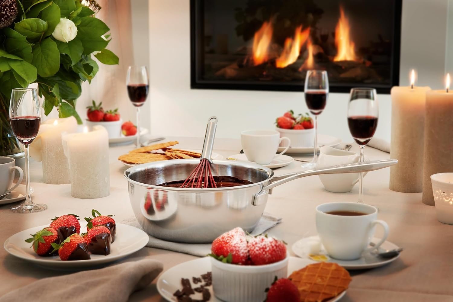 Demeyere Sart. Essencial de acero inoxidable de 5 capas y 3.5 cuartos de g.3