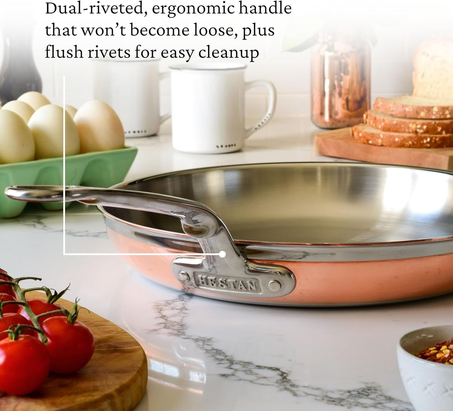 Hestan-CopperBond -sart. cobre 100% puro 12.5 pulgadas.7