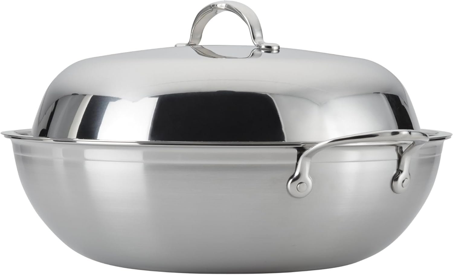 Imagen de Hestan ProBond Forged - Wok profesional de acero inoxidable con revestimiento de 14 pulgadas, compatible con inducción