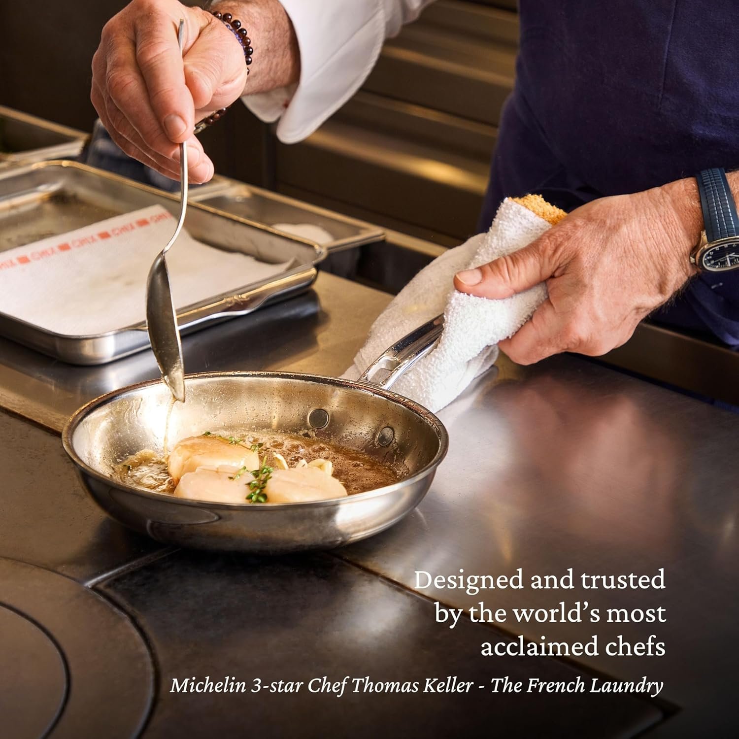 Hestan ProBond Luxe -juego de sartenes de 3 piezas 8.5 - 11 y 12.5 pulgadas.5