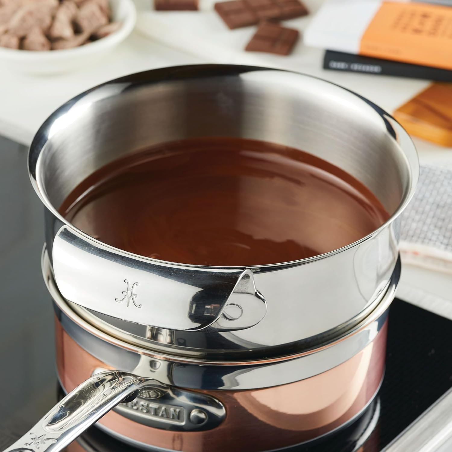 Hestan Provisions-juego de cuencos de acero inoxidablede 3 piezas 1.5 -3 y 4.75 cuartos de g.2