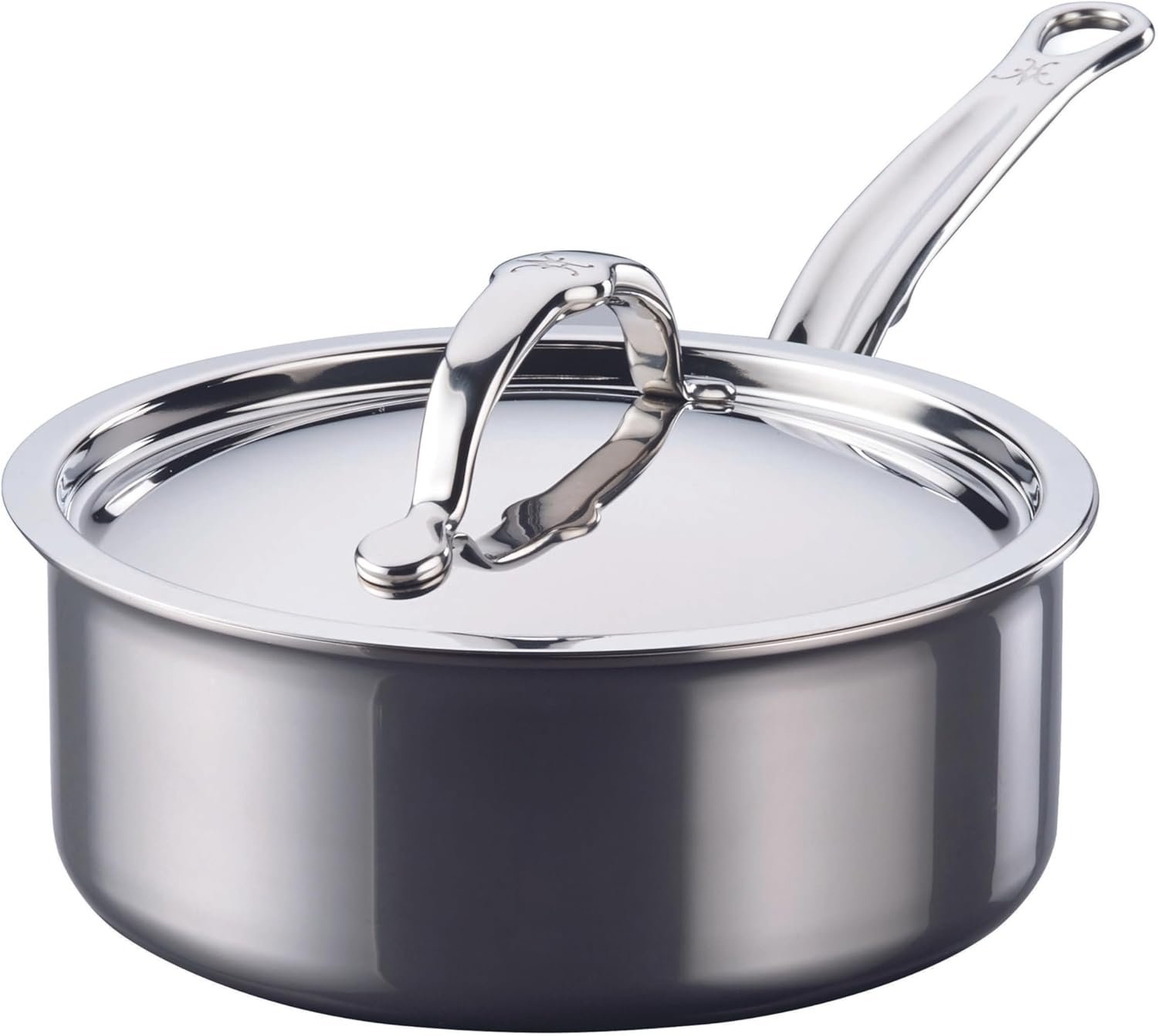 Hestan - Colección NanoBond - Sartén de acero inoxidable de titanio de 2 cuartos de galón con tapa