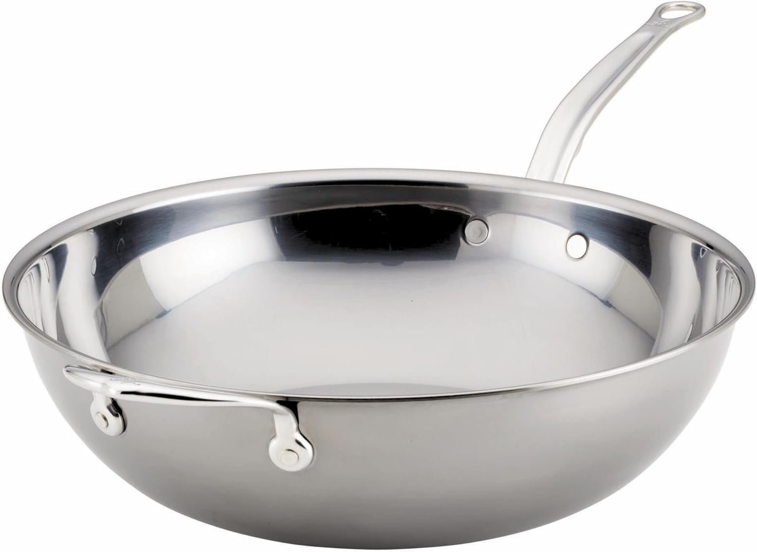 Hestan - Colección NanoBond - Sartén de chef de acero inoxidable, compatible con placa de inducción, 14 pulgadas