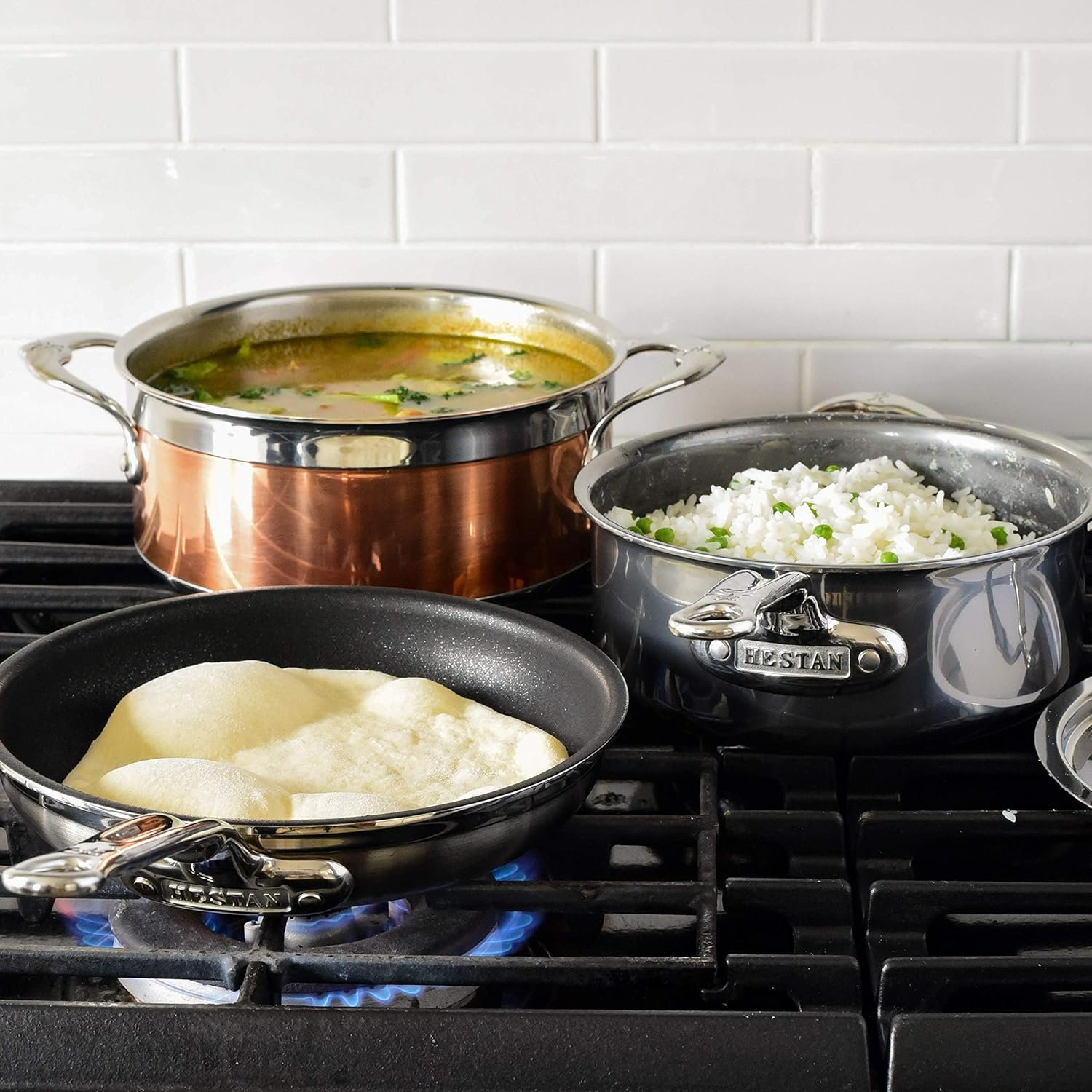 Hestan-CopperBond-olla de sopa de cobre 100% puro 3 cuartos de galon.8