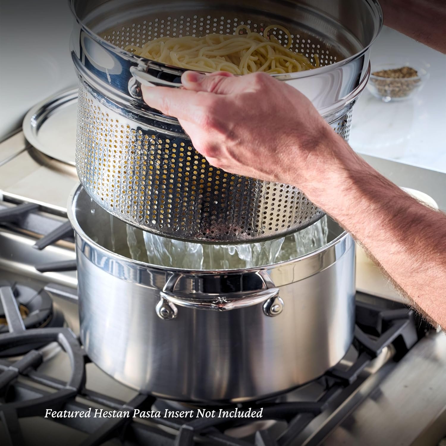 Imagen de Hestan Provisiones: inserto de pasta de acero inoxidable .