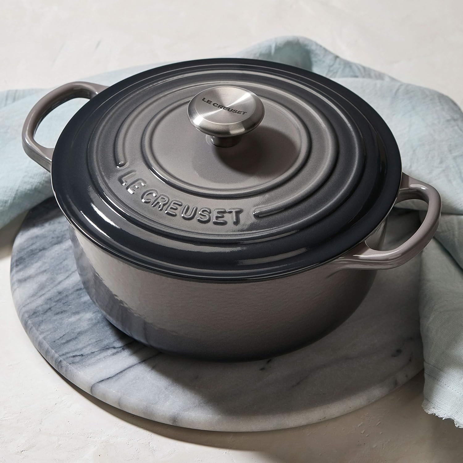 Le Creuset Signature - Juego de utensilios de cocina de hierro fundido, 9 piezas (Oyster).1