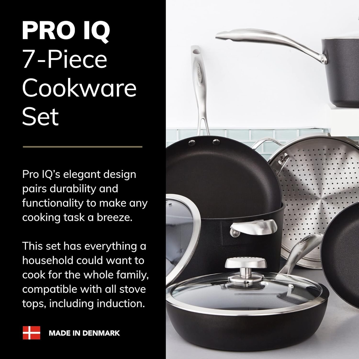 SCANPAN Pro IQ - Juego de utensilios de cocina de 7 piezas, antiadherentes fáciles de usar.1