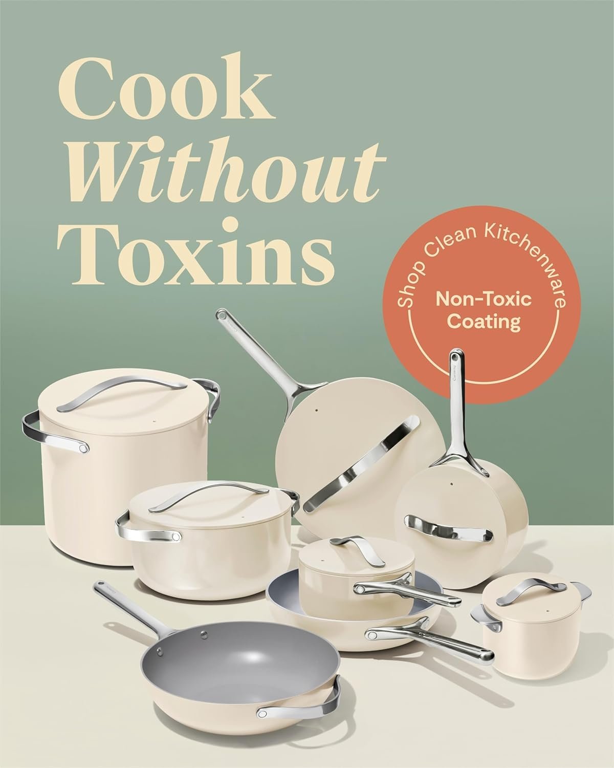 ALT: ollas Caraway con recubrimiento cerámico no tóxico.