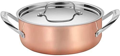 Cuisinart CTPG-11PC Juego de utensilios de cocina de cobre de tres capas de acero inoxidable de 11 piezas con núcleo de aluminio.2