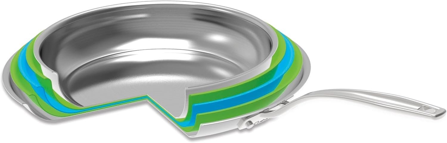 Cuisinart Juego de utensilios de cocina de 10 piezas de acero inoxidable de 5 capas con revestimiento perso.3