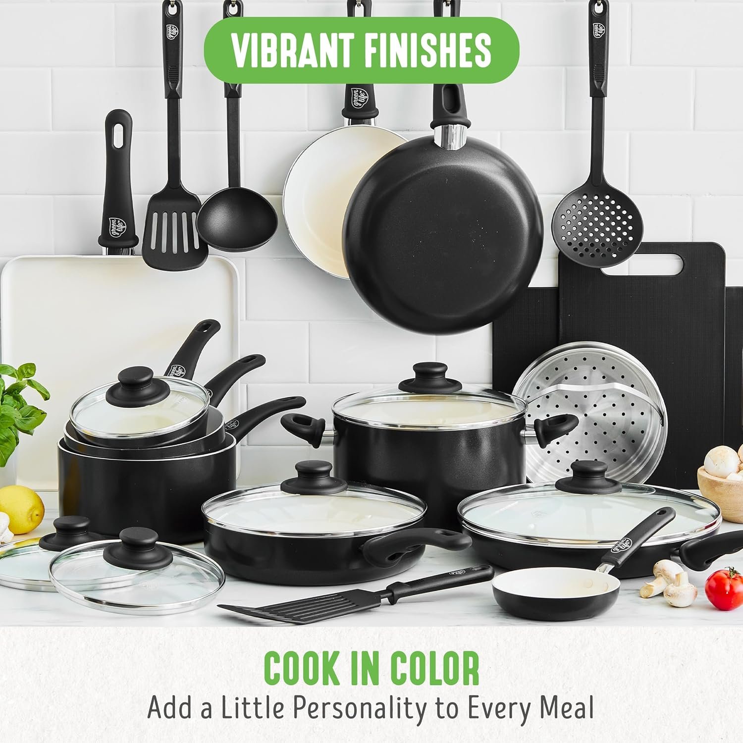 GreenLife Soft Grip - Juego de 23 utensilios.1