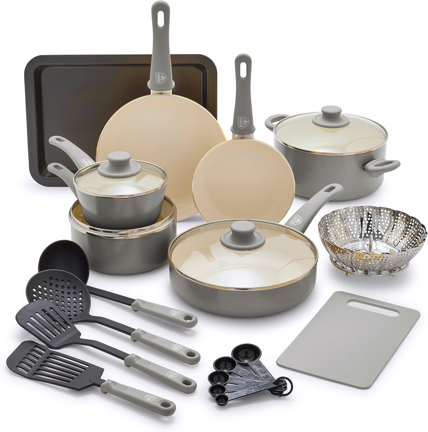 GreenLife Soft Grip - Juego de 23 utensilios.14