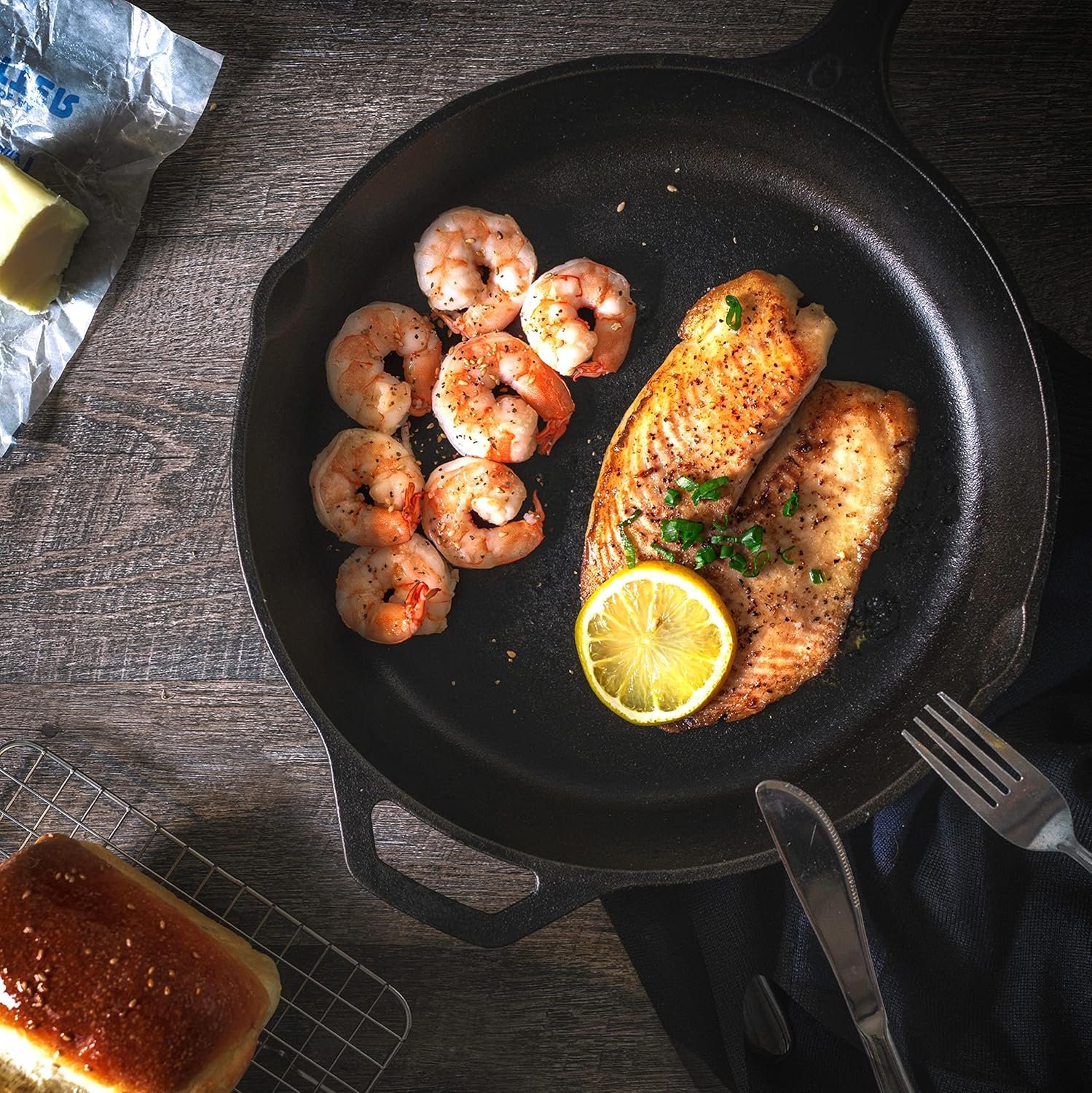 Sartén de hierro fundido.1