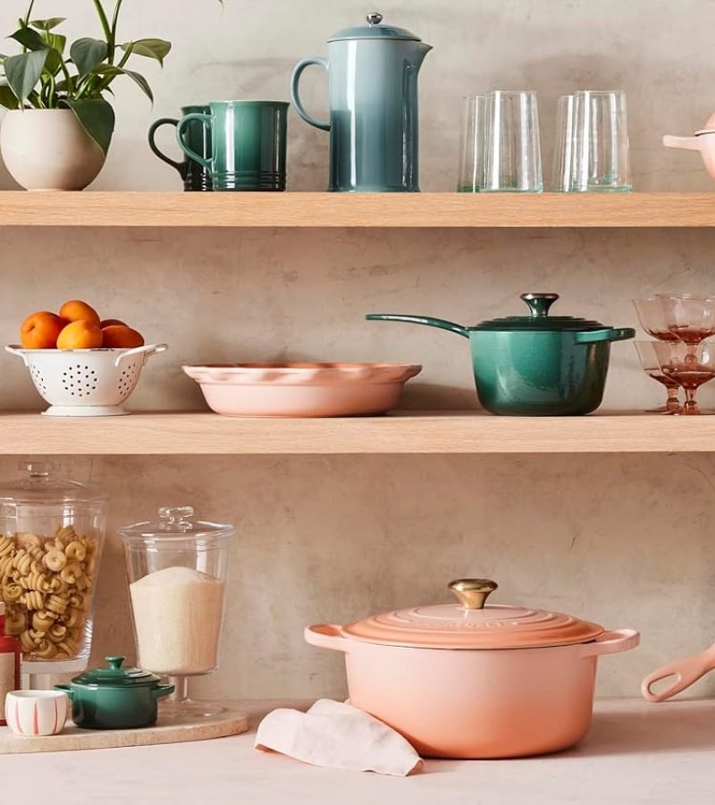 Le Creuset Juego de utensilios de cocina de hierro fundido esmaltado, 5 piezas, Artichaut.7