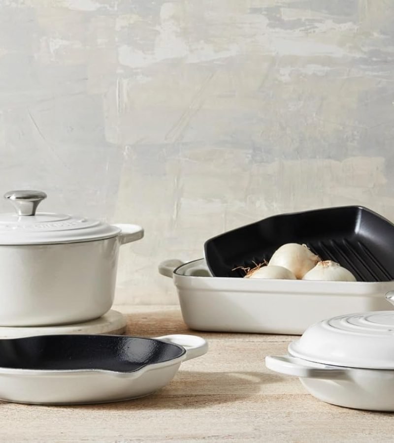 Le Creuset Juego de utensilios de cocina de hierro fundido esmaltado, 5 piezas, Artichaut.8