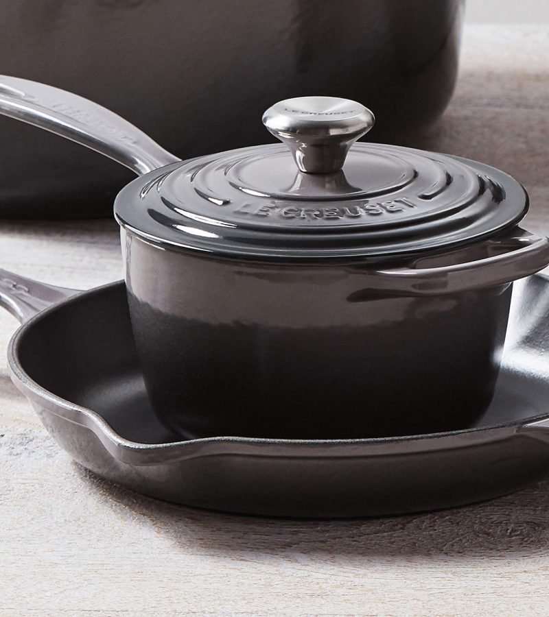 Le Creuset Signature - Juego de utensilios de cocina de hierro fundido, 9 piezas (Oyster).2