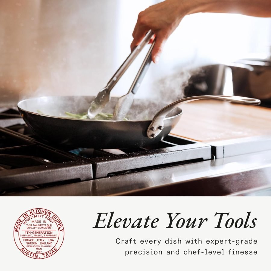 Made In Utensilios de cocina – Sartén de acero al carbono azul de 10 pulgadas – (como hierro fundido, pero mejor) .1